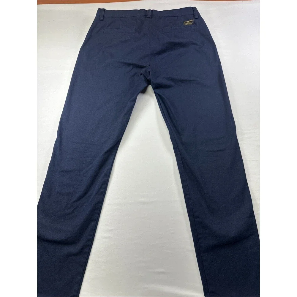 Banana Republic Men's Chinos 99% Cotton Slim Fit Size 34x34 Navy Blue